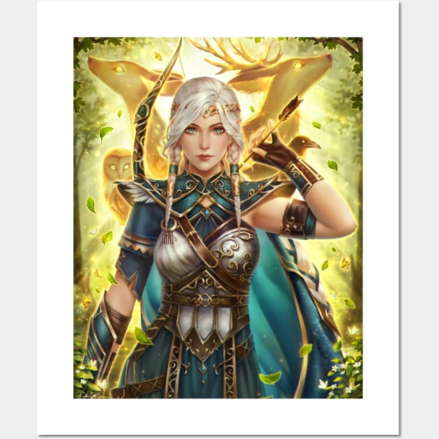 Mielikki - Lady of the Forest Wall Art by Midorisa Art